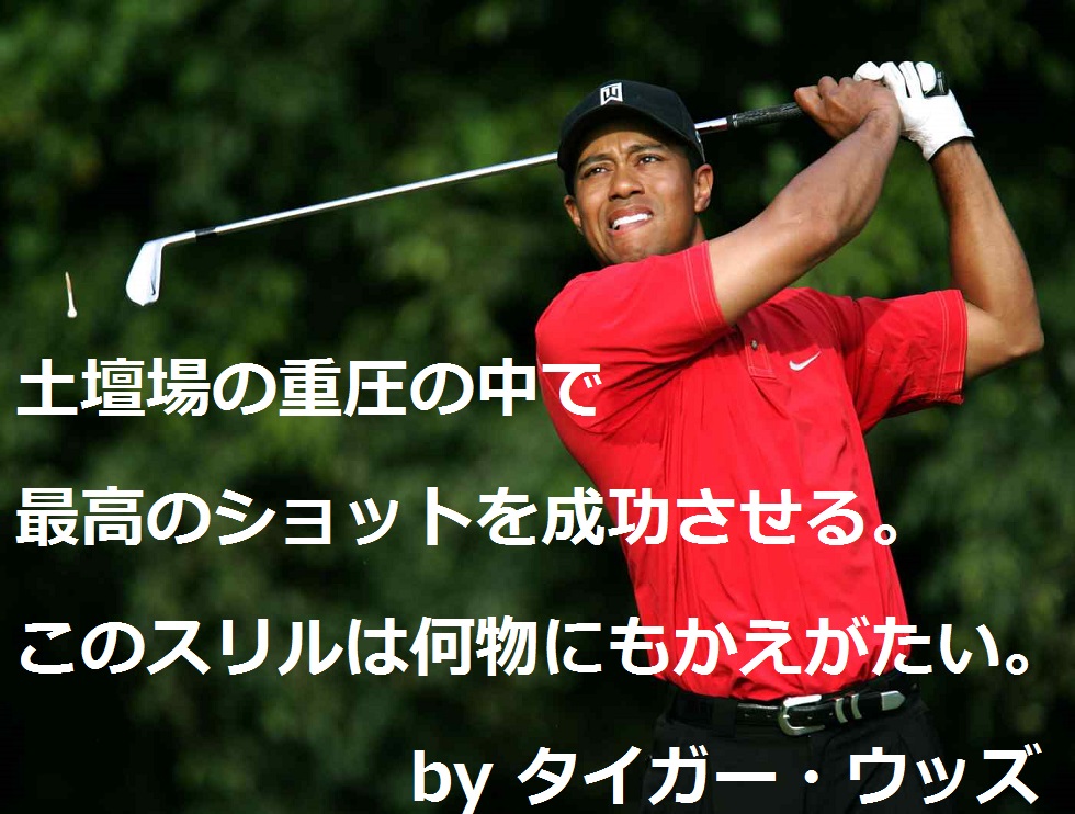 Tiger Woods タイガーウッズ|ゴルフ名言集