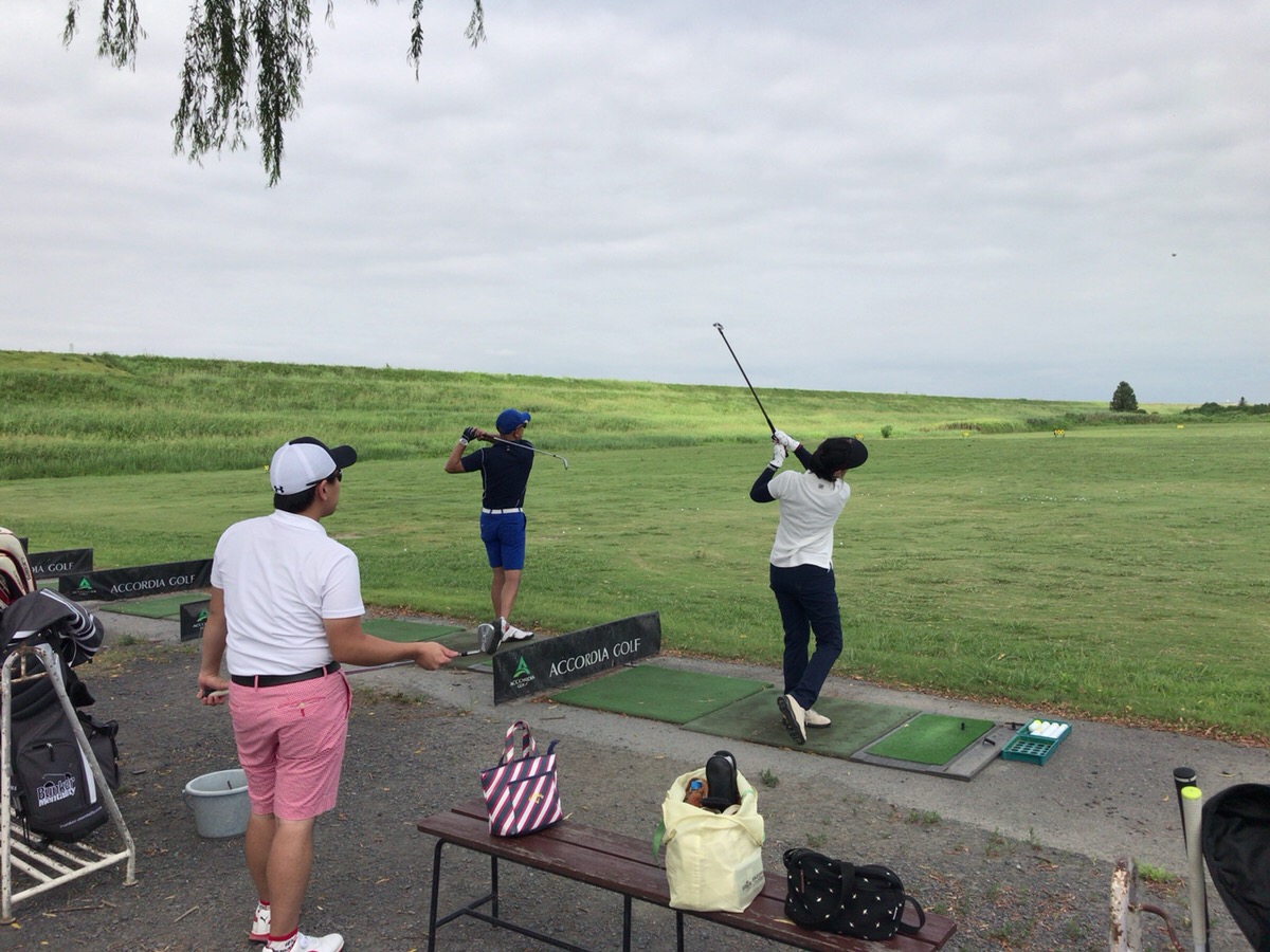 ゴルフコースで理想的なレッスンを実践